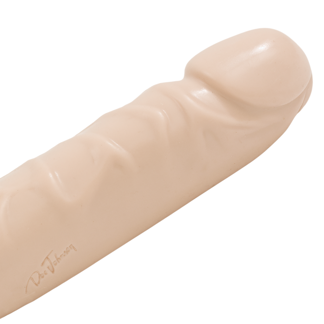 Dildo Jr. mit Doppelenden geädert Hautfarbe 30,2 x Ø 4,1 cm
