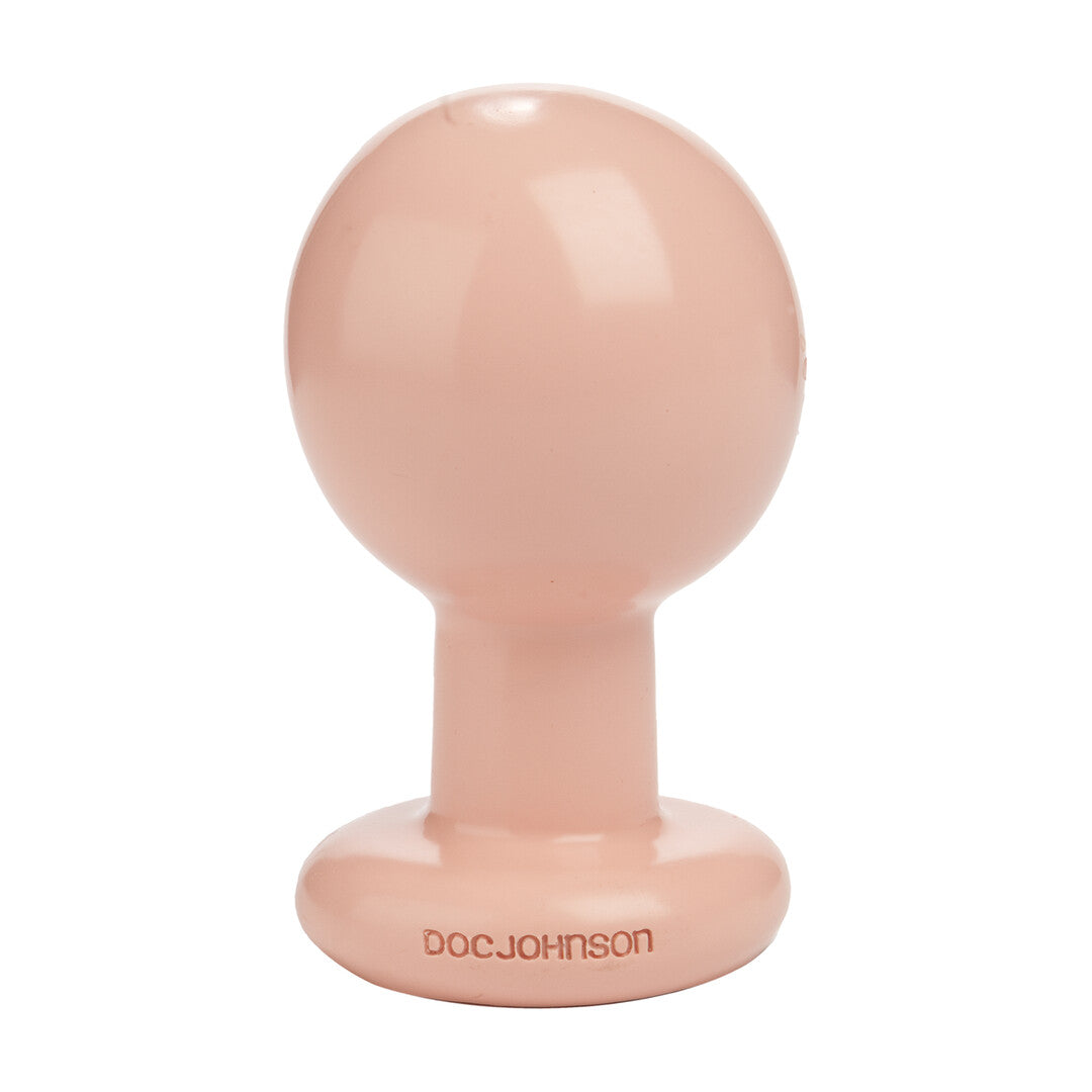 Analplug Classic rund groß Vanille 9,9 x Ø 7,1 cm