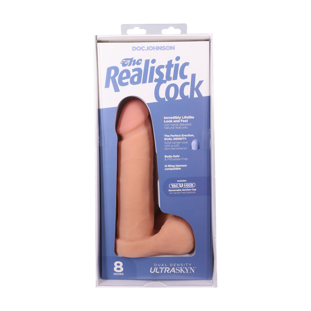 Realistischer Dildo mit Hoden und Saugfuß Hautfarbe 19,1 x Ø 5,1 cm