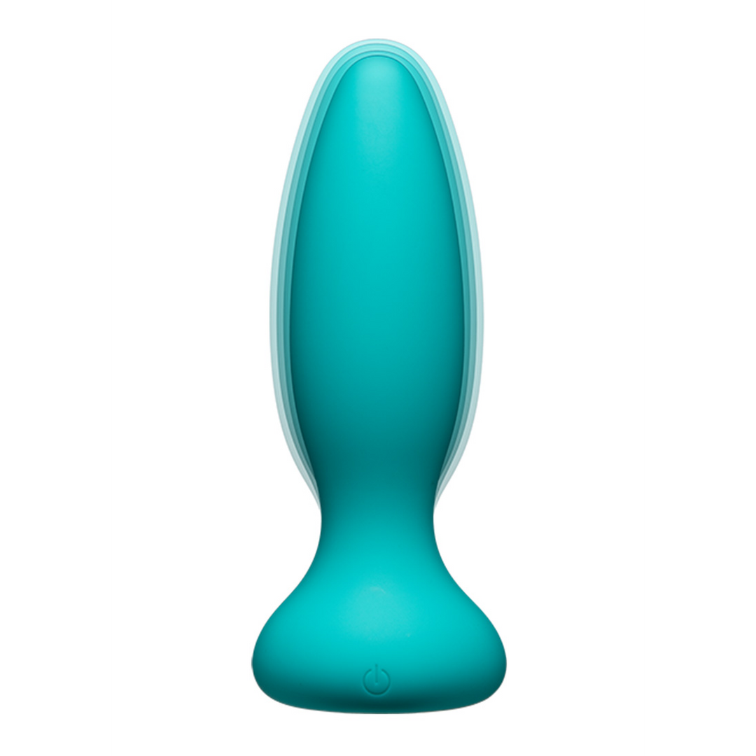 Analplug Vibe Silikon mit Fernbedienung Grün 10,7 x Ø 3,6 cm