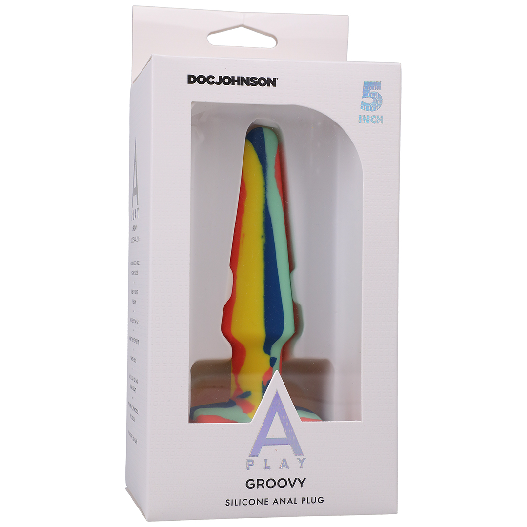 Analplug Groovy Silikon Multicolor 12 cm