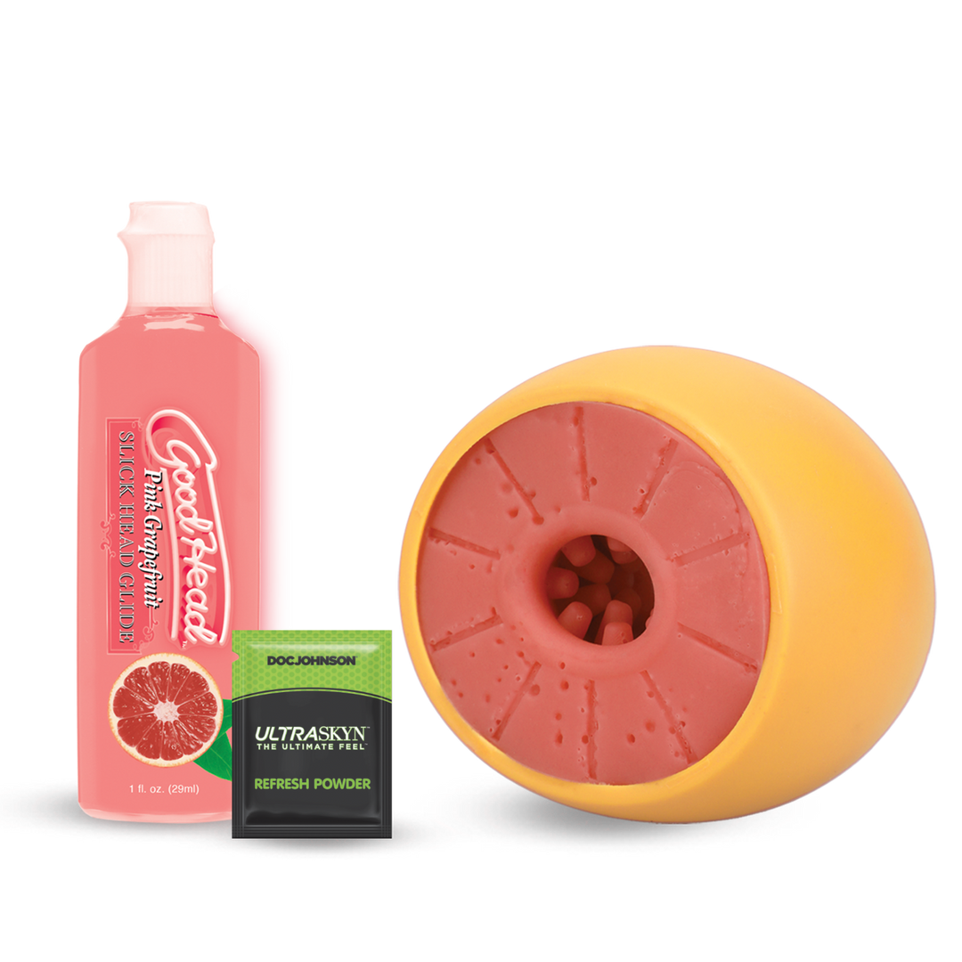 Blowjob-Set Grapefruit Gelb 5 x Ø 8,5 cm