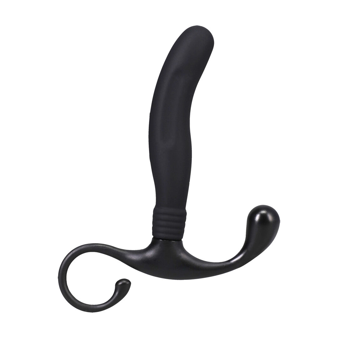 Prostata-Stimulator Silikon glatt Schwarz 10,2 x Ø 2 cm