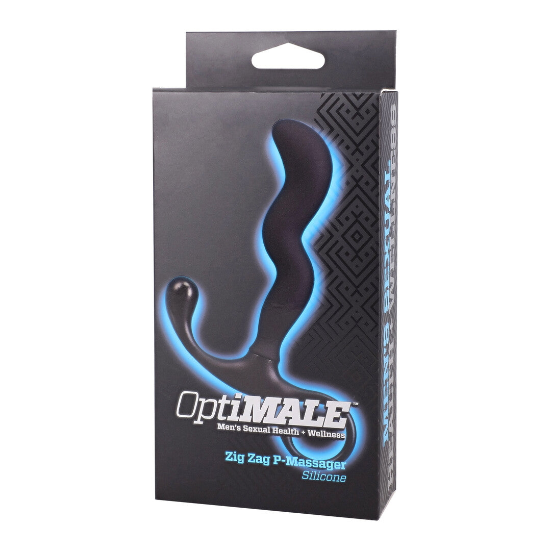 Prostata-Stimulator Silikon Zickzack Schwarz 10,2 x Ø 2 cm