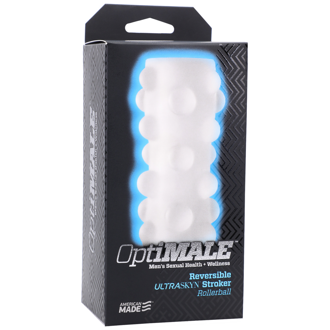 Masturbator Rollerball wendbar Weiß 12,7 x Ø 5,6 cm