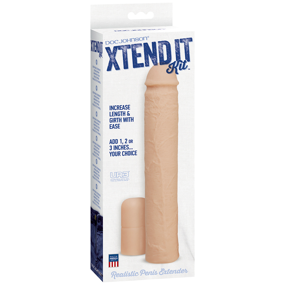 Penishülle Xtend It Set Hautfarbe 23,1 x Ø 4,1 cm