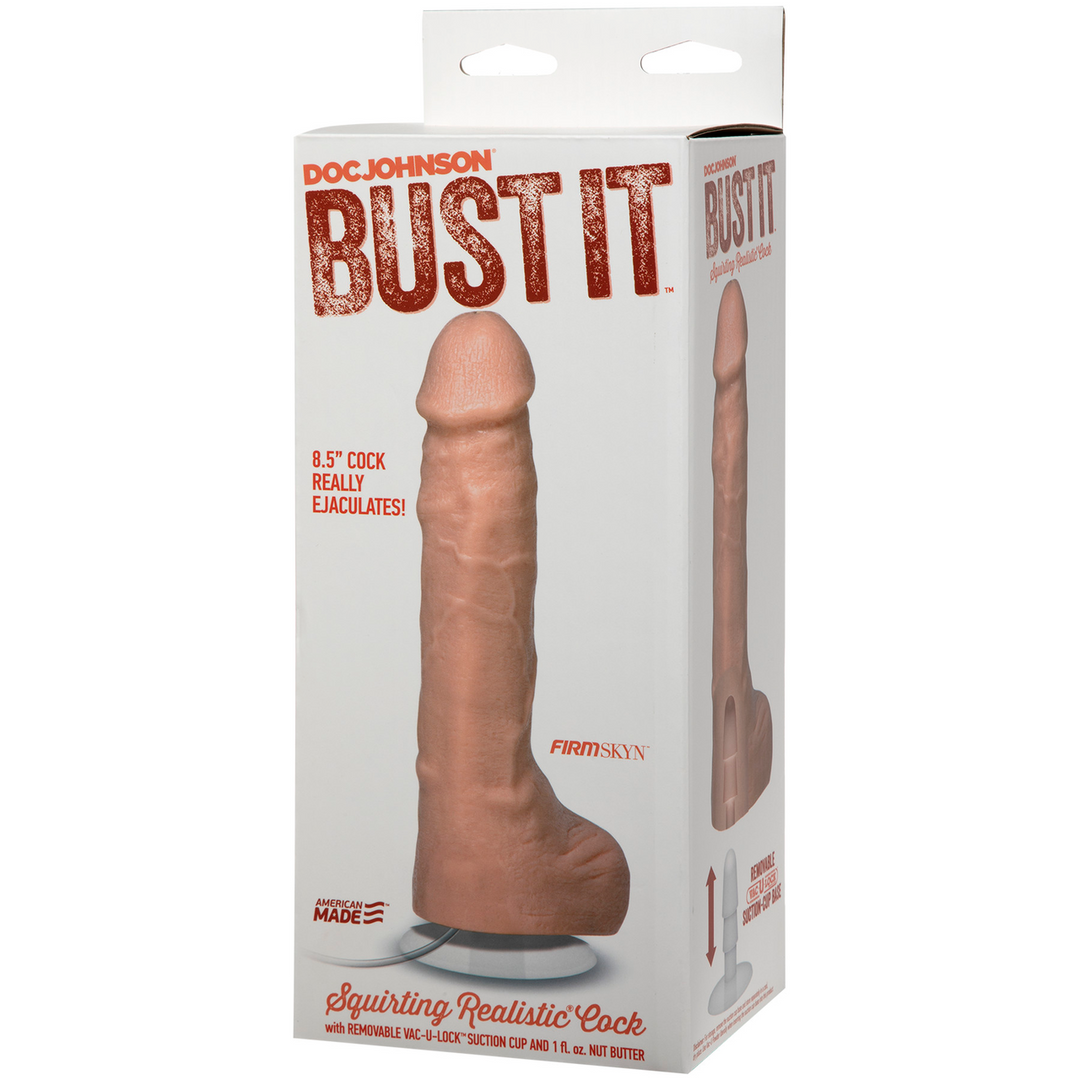 Dildo mit Spritzfunktion Hautfarbe 21,6 x Ø 5,1 cm