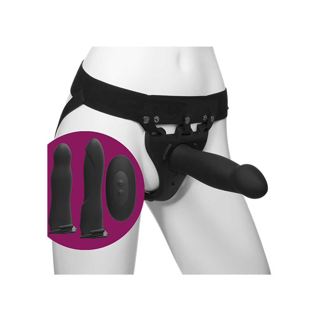Harness Naughty Silikon Schwarz 20 x Ø 4,5 cm