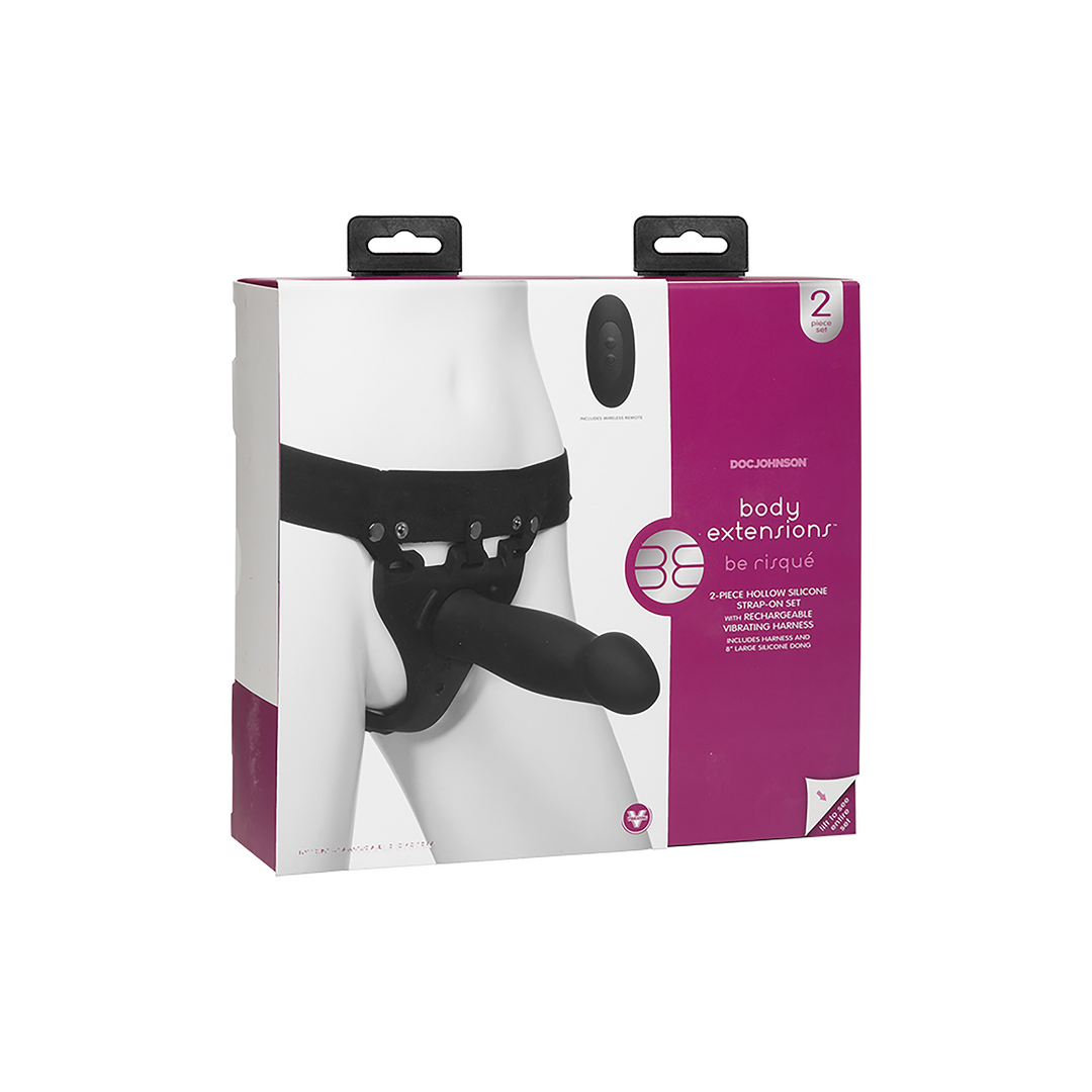 Harness Risqué Silikon Schwarz 20 x Ø 5,1 cm