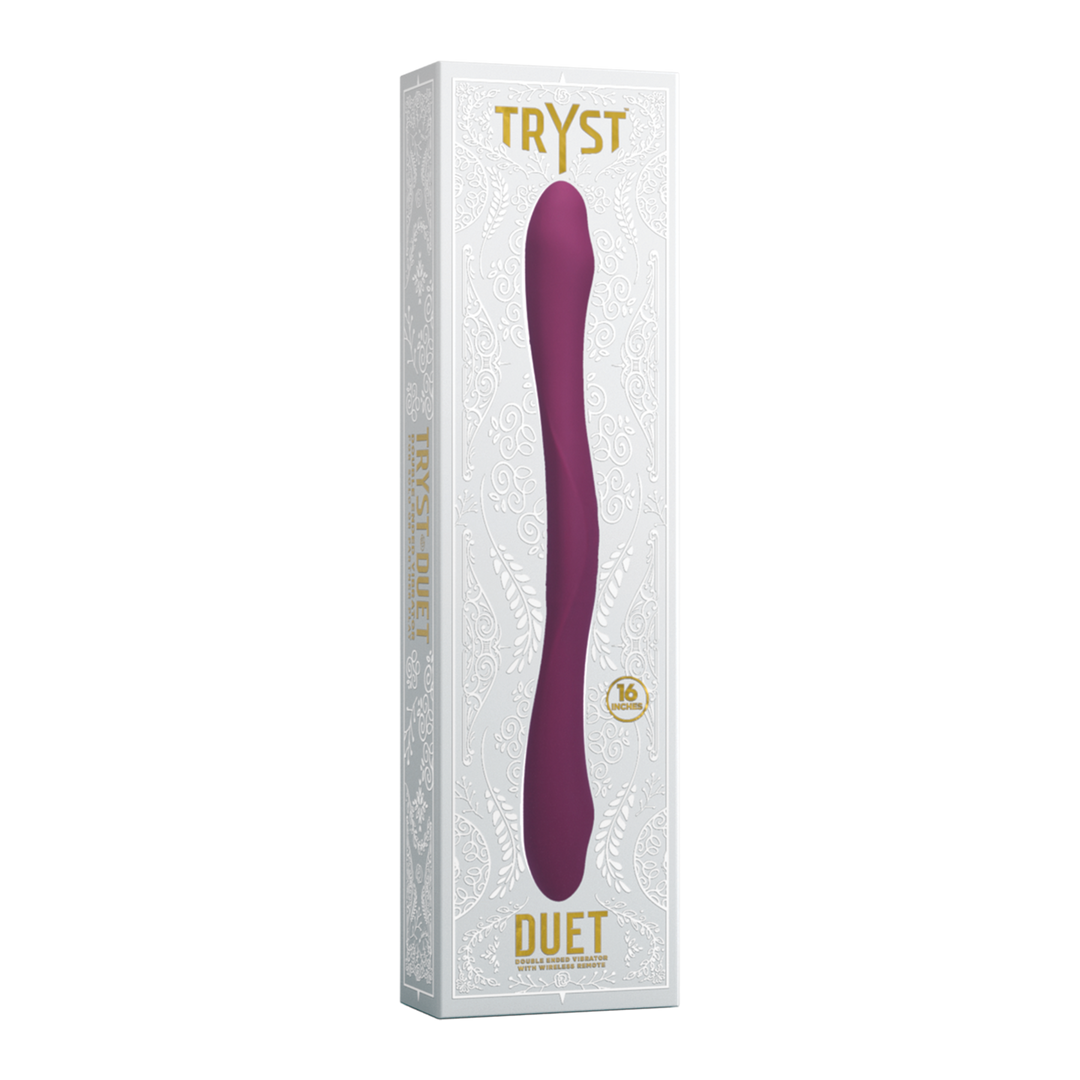 Vibrator Duet doppelendig mit Fernbedienung Rot 31,8 x Ø 4,4 cm