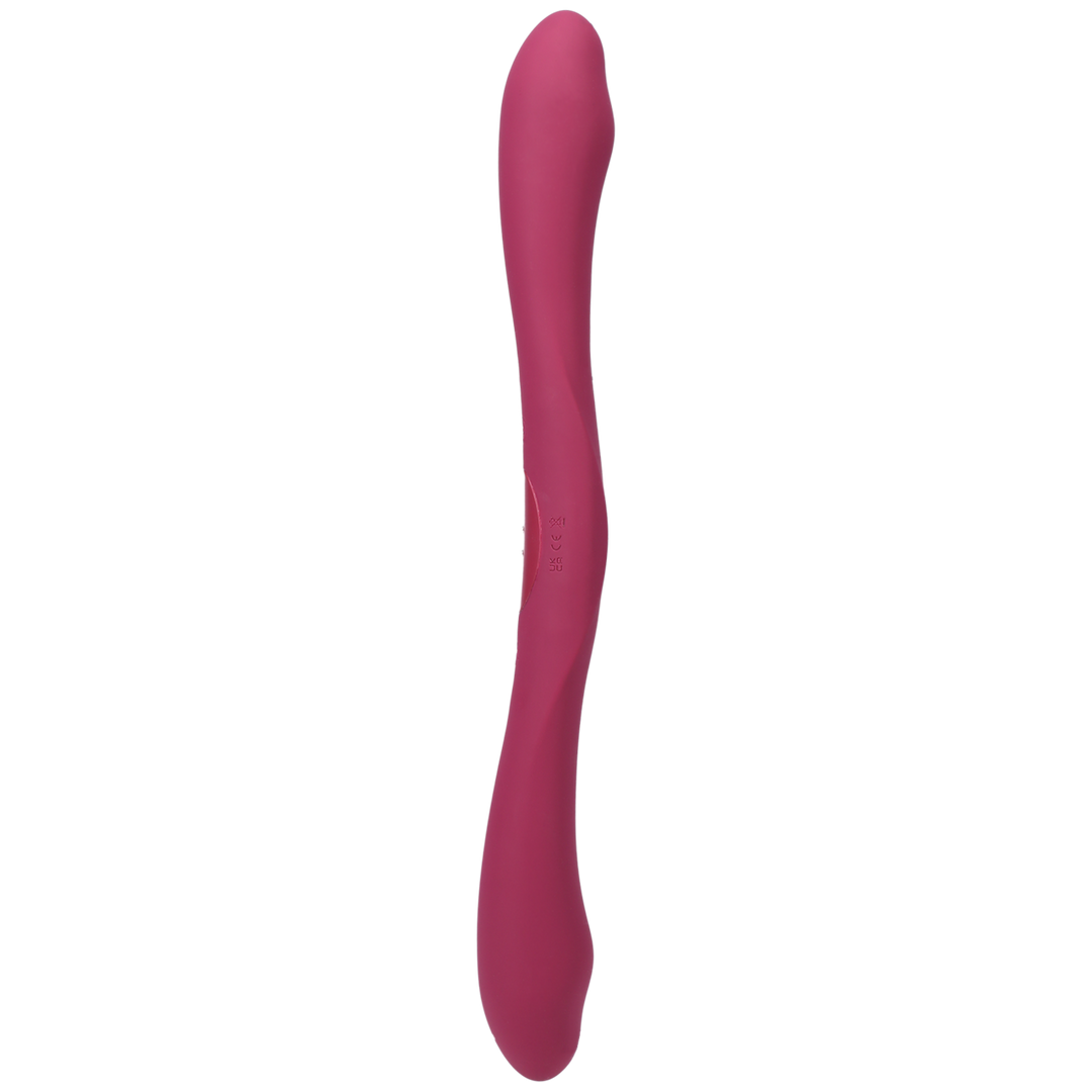 Vibrator Duet doppelendig mit Fernbedienung Rot 31,8 x Ø 4,4 cm