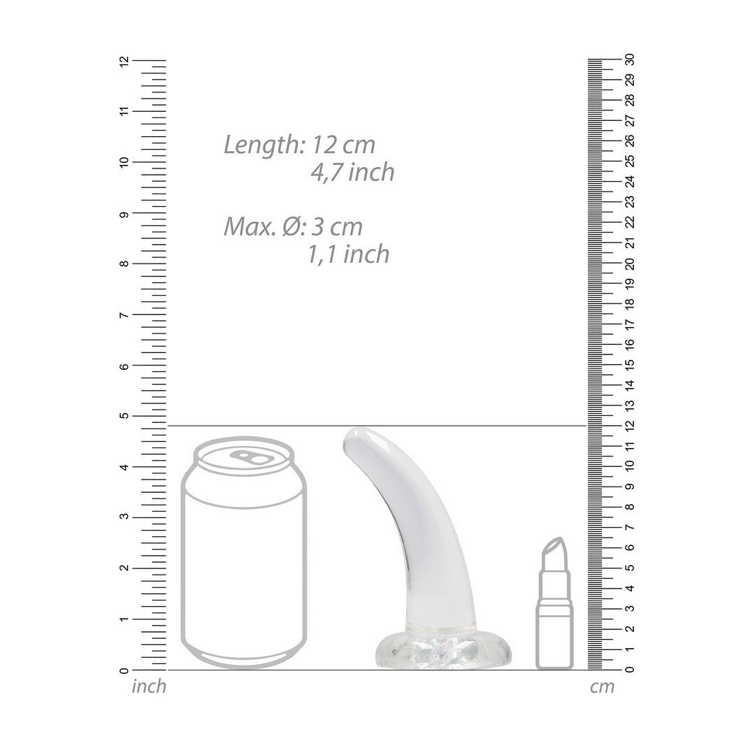 Dildo Crystal Clear mit Saugnapf Transparent 12 x Ø 5,9 cm