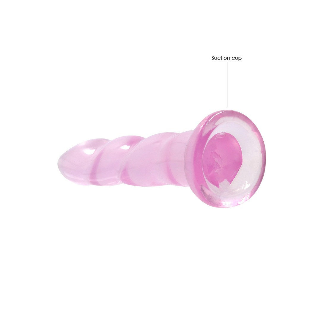 Dildo Crystal Clear mit Saugnapf Rosa 18 x Ø 5,9 cm