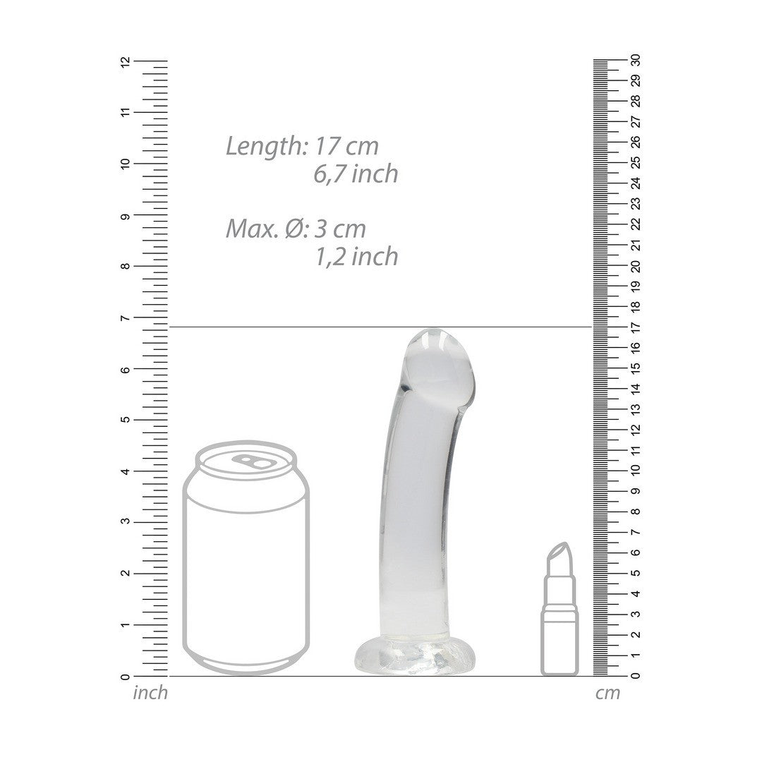 Dildo mit Saugnapf Transparent 17 x Ø 5,9 cm