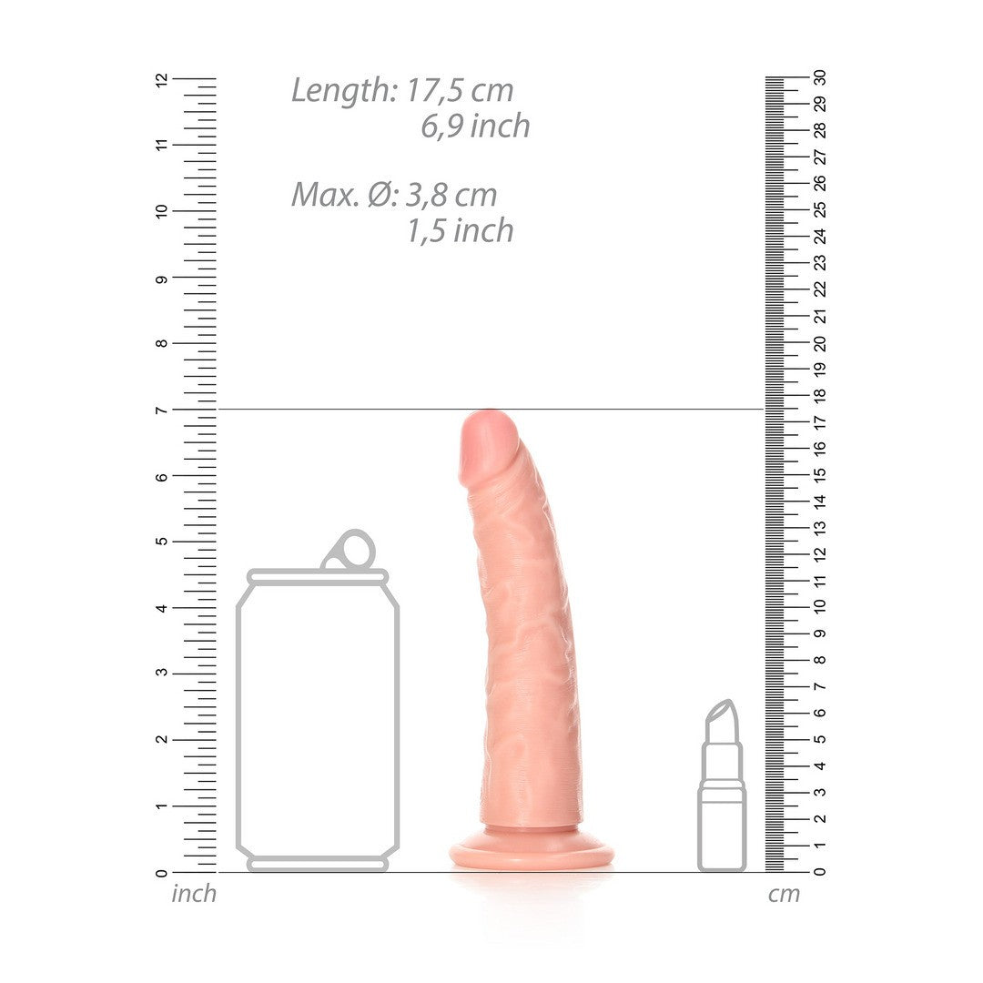 Realistischer Dildo schlank mit Saugnapf 15,5 cm