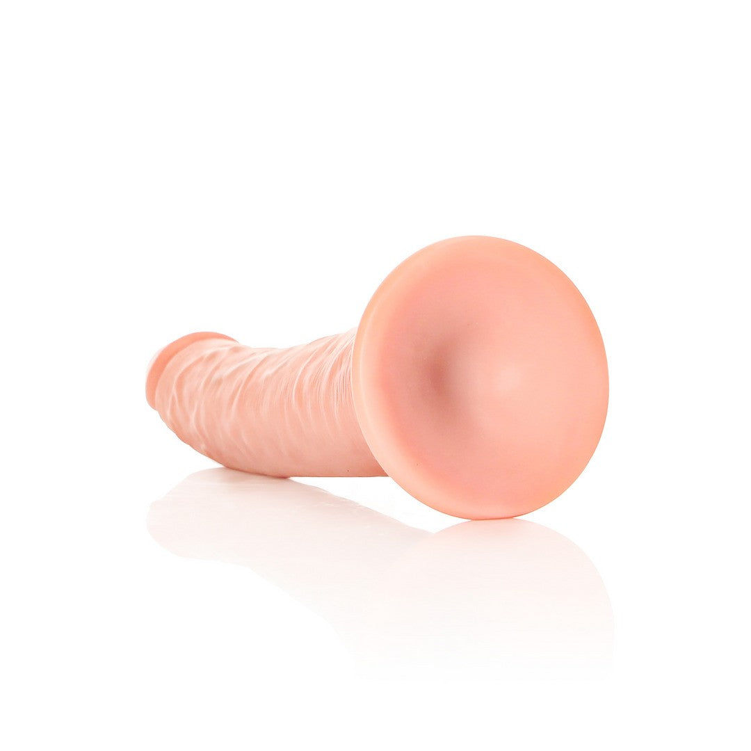 Realistischer Dildo schlank mit Saugnapf Hautfarbe 20,5 cm