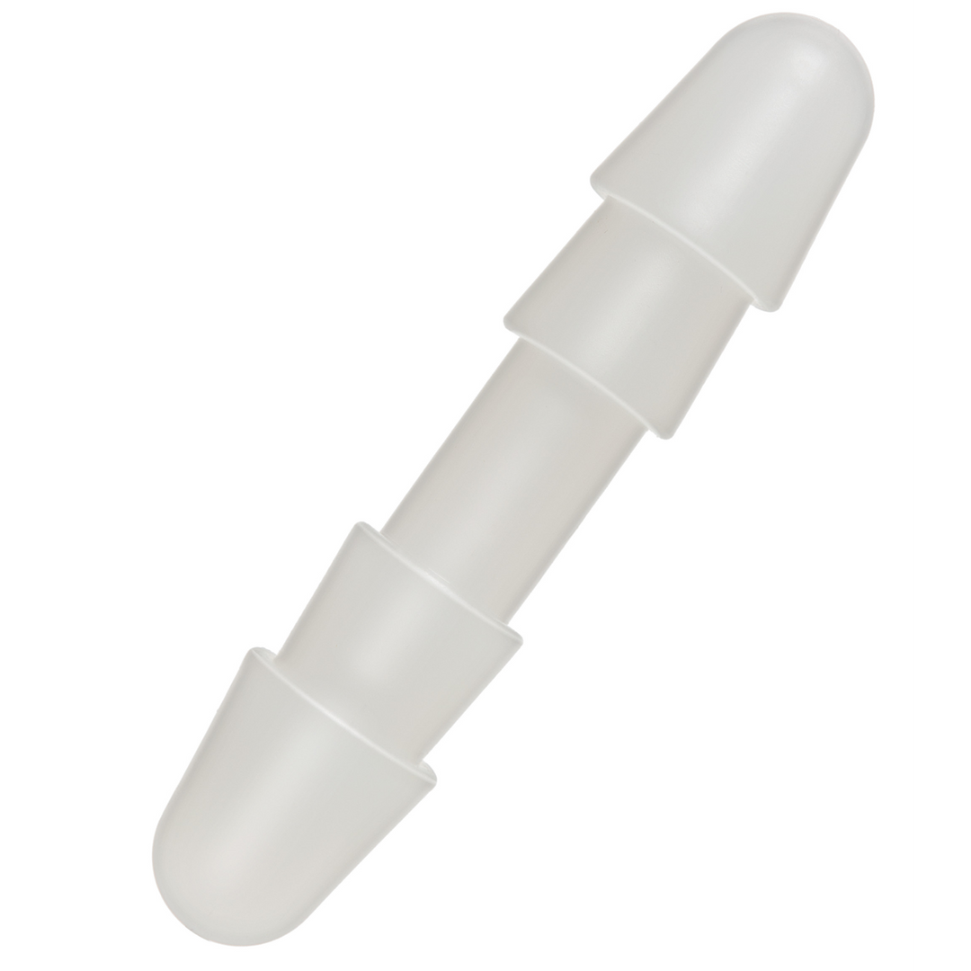 Analplug doppelt Weiß 13,5 x Ø 2,8 cm
