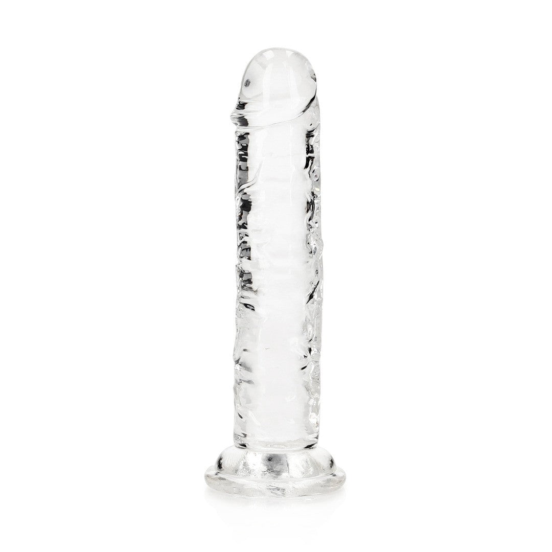 Realistischer Dildo gerade mit Saugnapf Transparent 14,5 cm