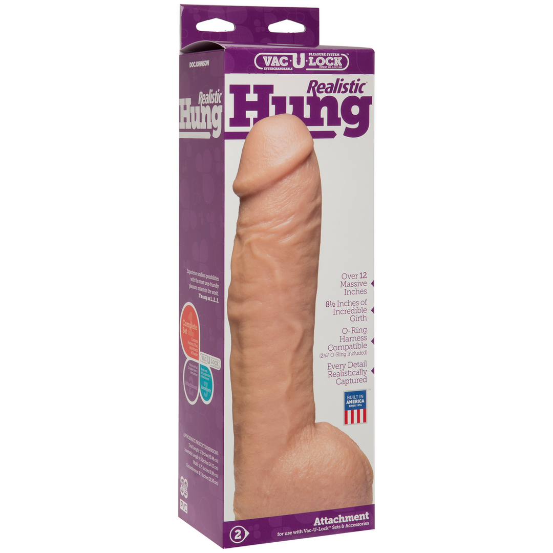 Dildo Hung realistisch Weiß 25,2 x Ø 6,9 cm