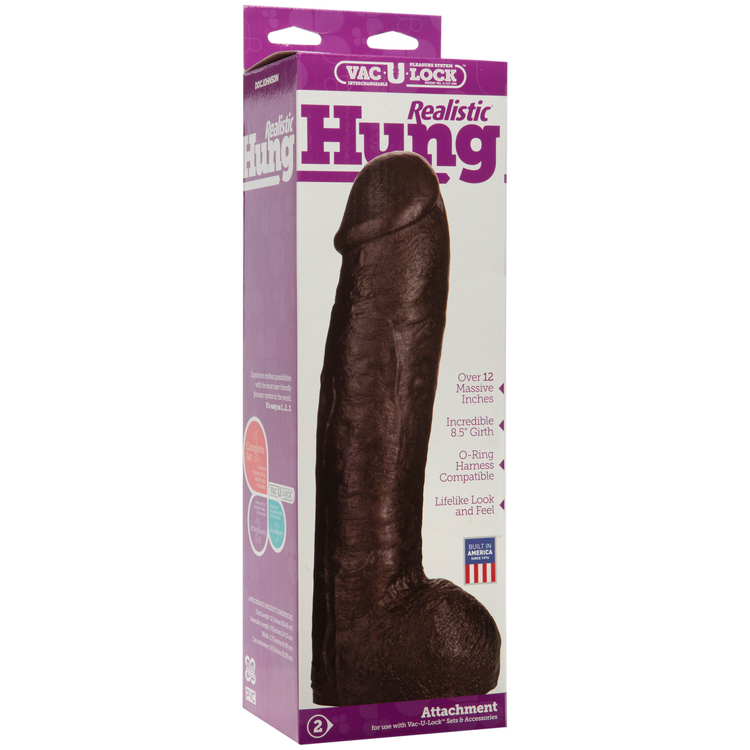 Realistischer Dildo Braun 25,2 x Ø 6,9 cm