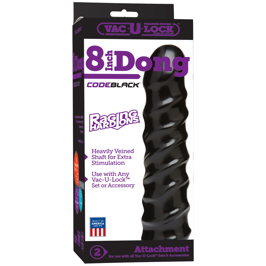 Dildo CodeBlack Raging Hard Schwarz 20,3 x Ø 3,8 cm