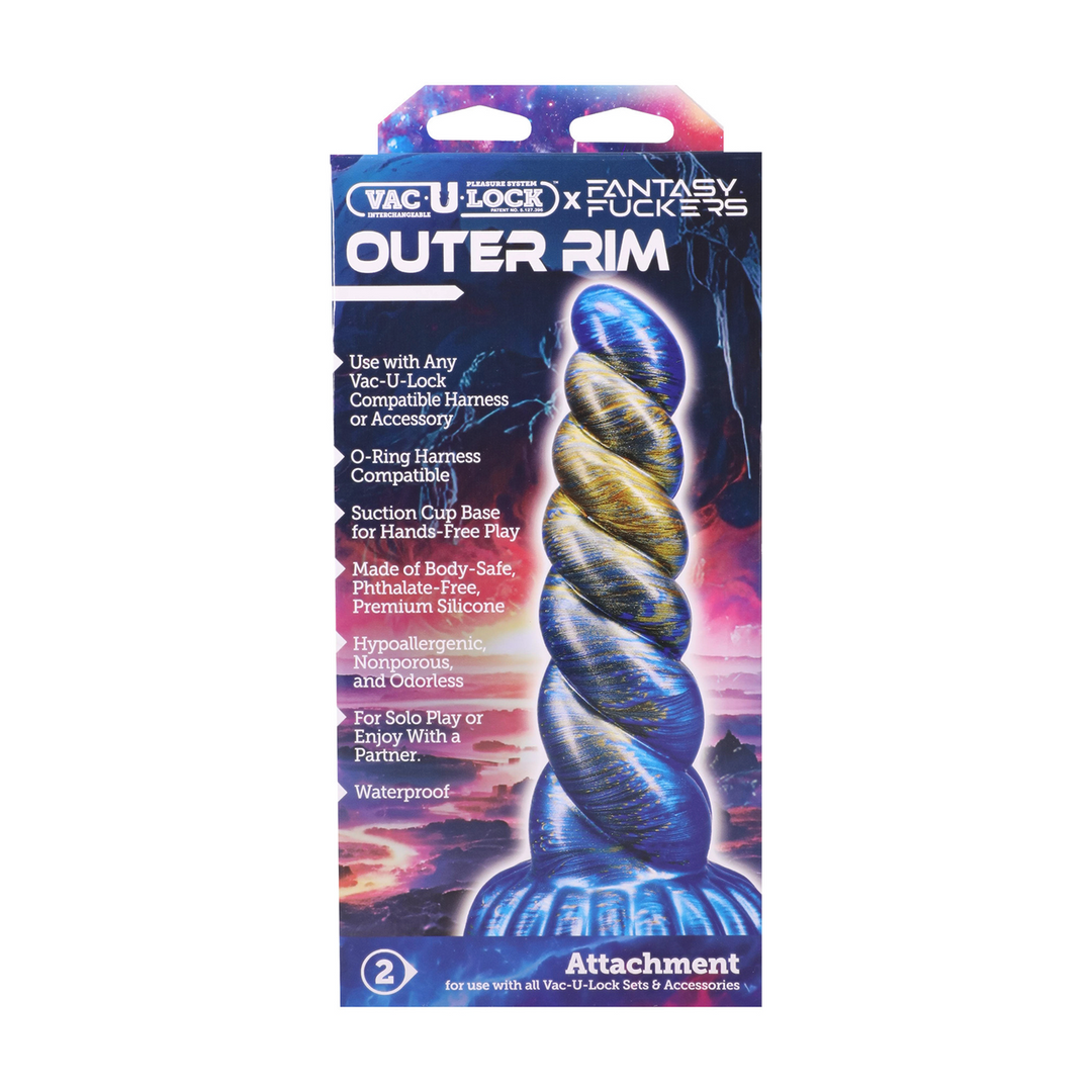 Fantasie-Dildo Outer Rim Blau/Gold 18,3 x Ø 5,6 cm