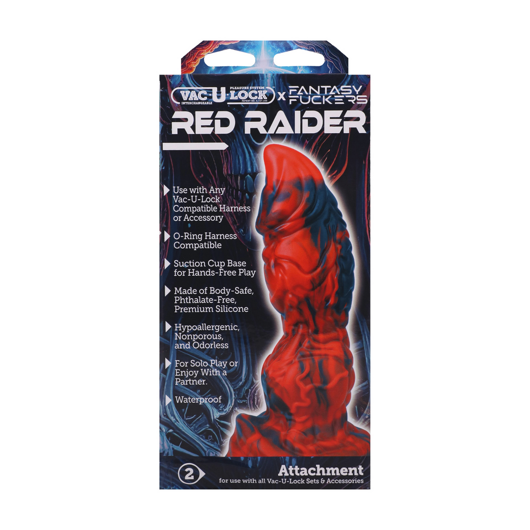 Fantasie-Dildo Roter Räuber Schwarz/Rot 17,8 x Ø 6,4 cm