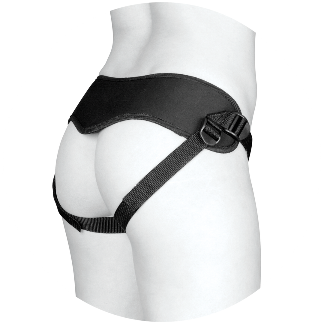 Analplug mit Harness Supreme Schwarz 26,4 cm