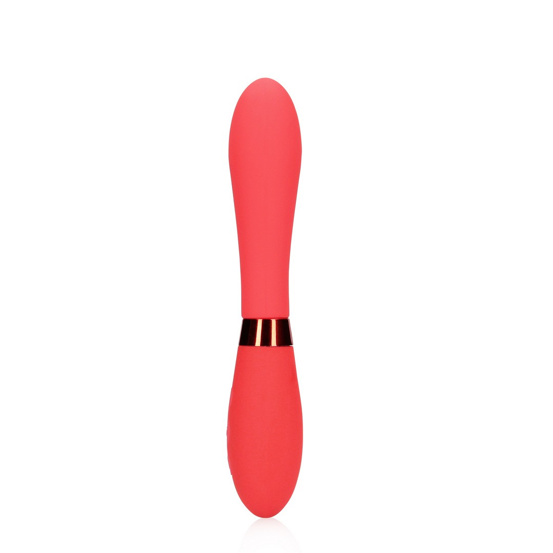Vibrator aus Silikon glatt Rot