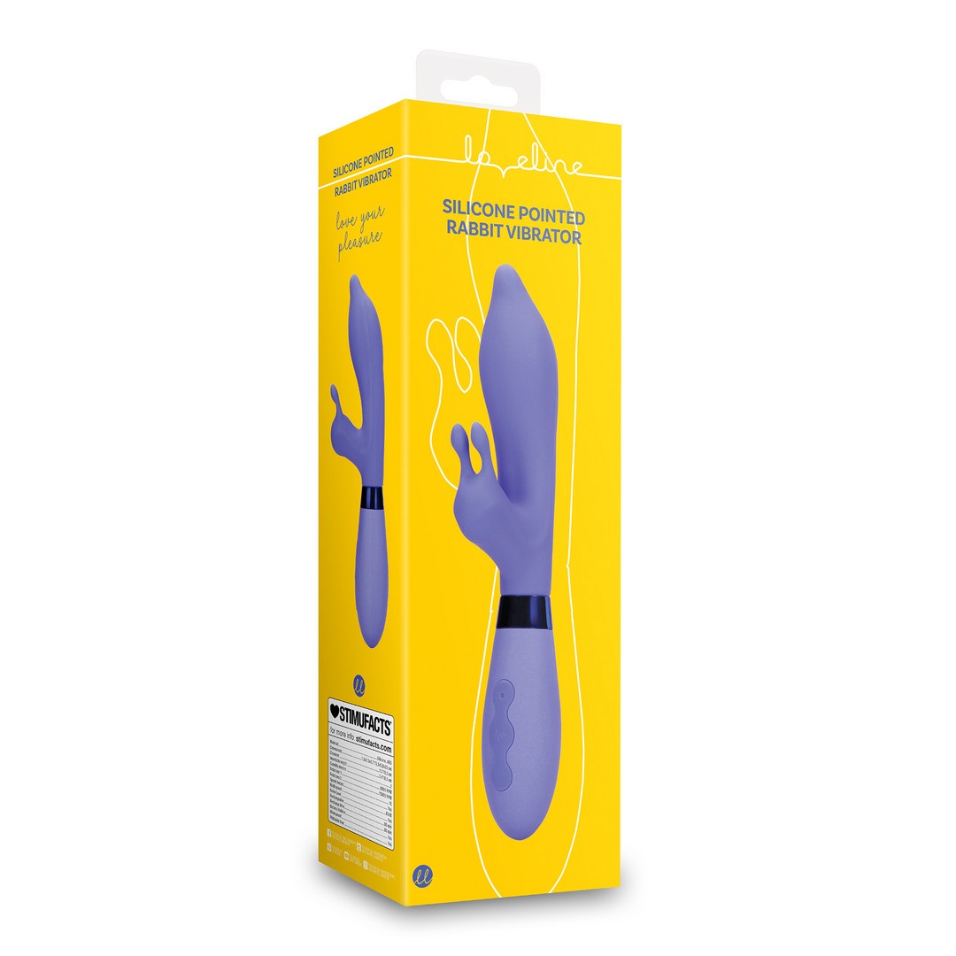 Rabbit-Vibrator aus Silikon spitz zulaufend