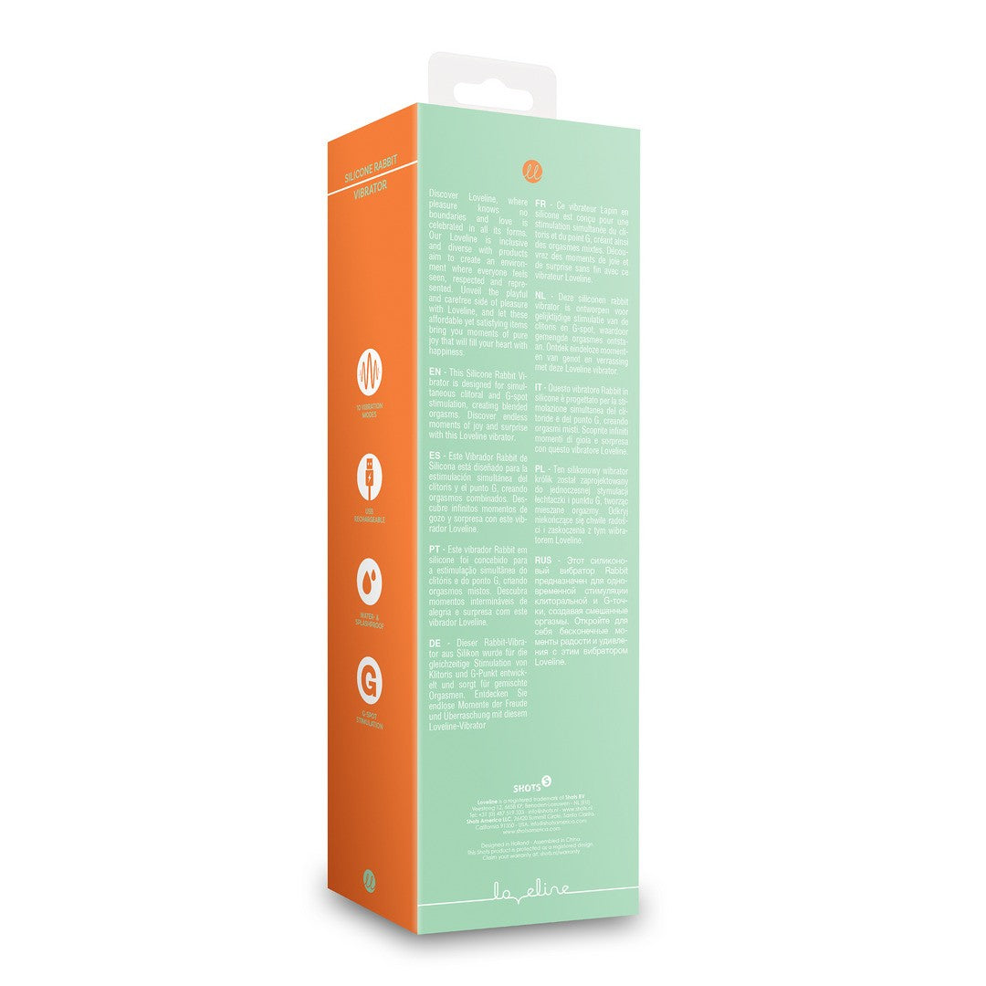 Rabbit-Vibrator aus Silikon Grün
