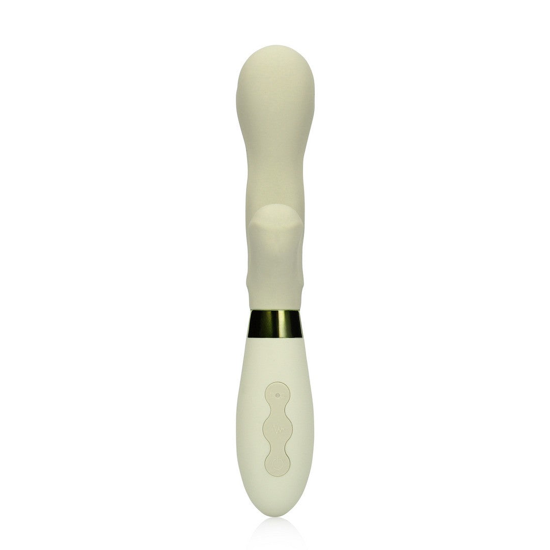 Rabbit-Vibrator aus Silikon Grün