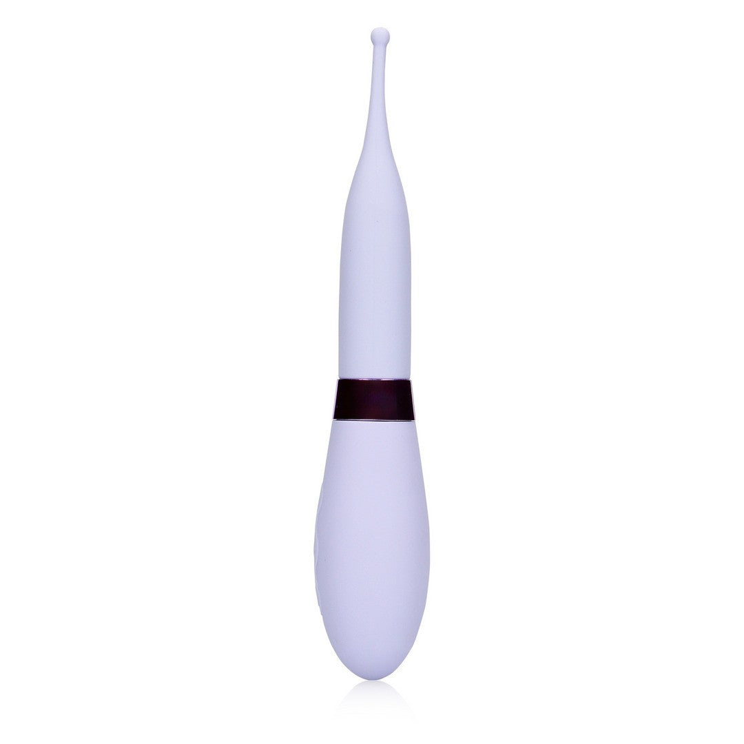 Vibrator aus Silikon mit stimulierender Spitze Lila