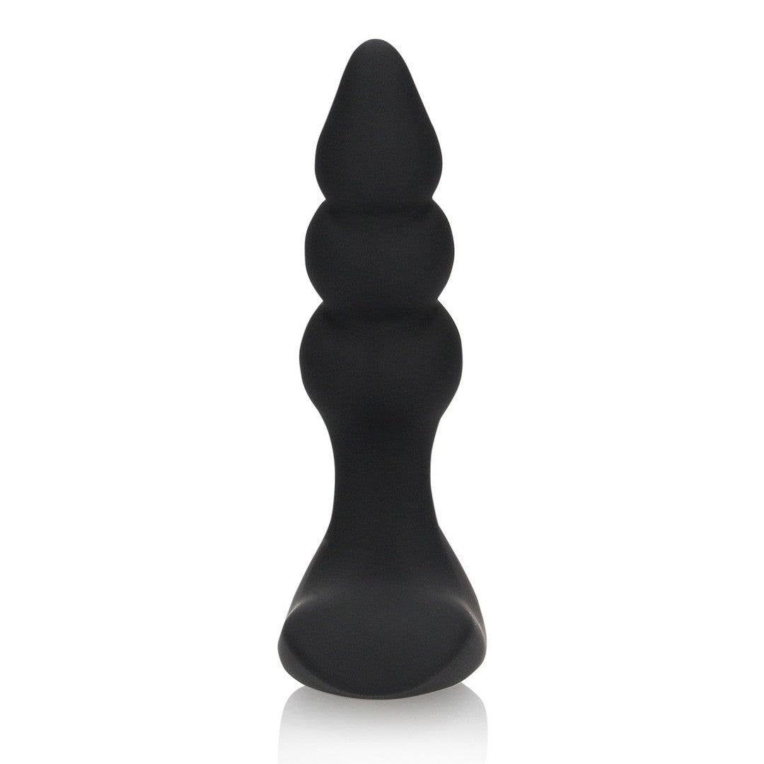 Analvibrator mit Perlen und Fernbedienung Schwarz