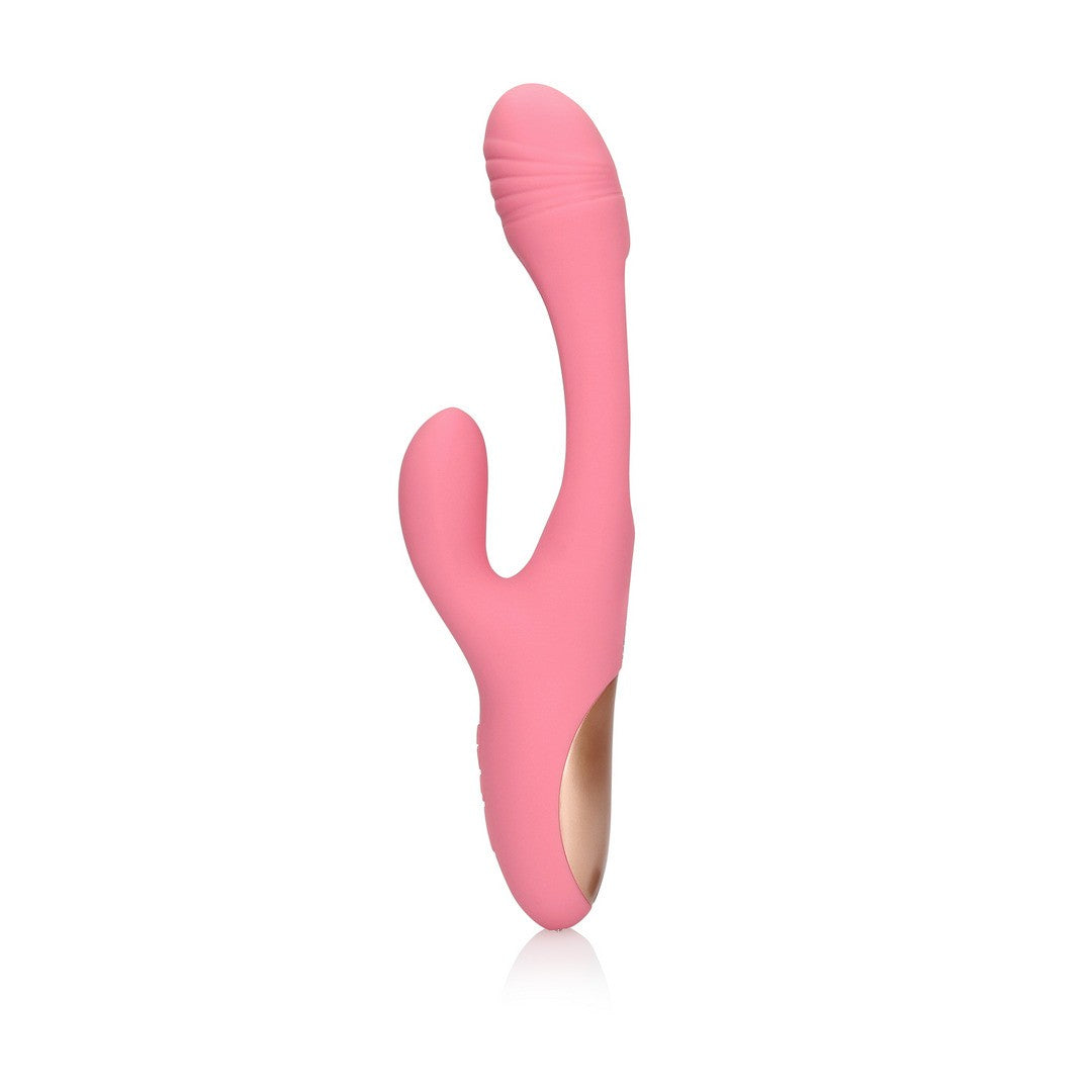 Rabbit-Vibrator mit G-Punkt-Flatterfunktion Rosa