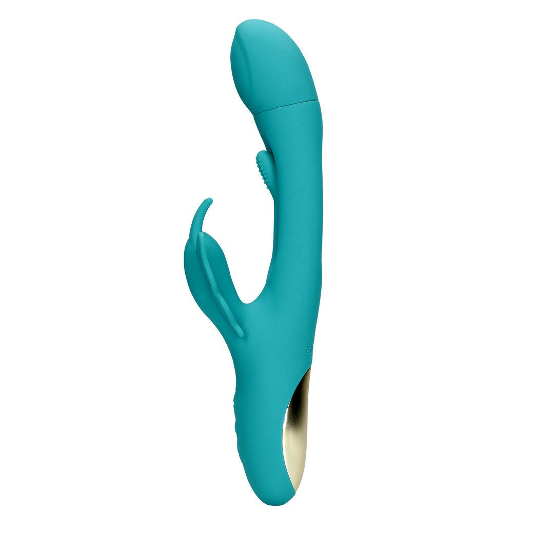 G-Punkt-Vibrator Schmetterling mit Flatterfunktion Blau