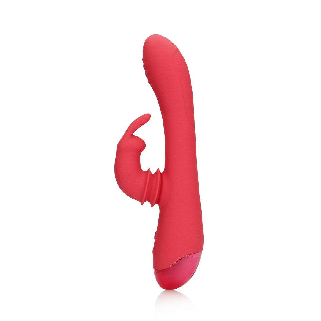 Rabbit-Vibrator mit Schwingfunktion Rot