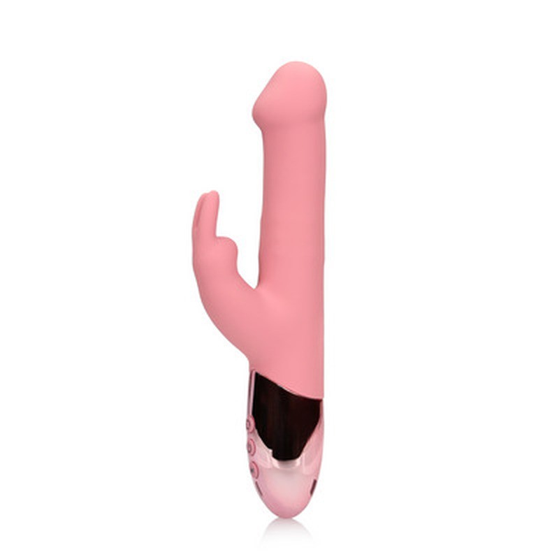 Rabbit-Vibrator mit rotierenden Perlen Rosa