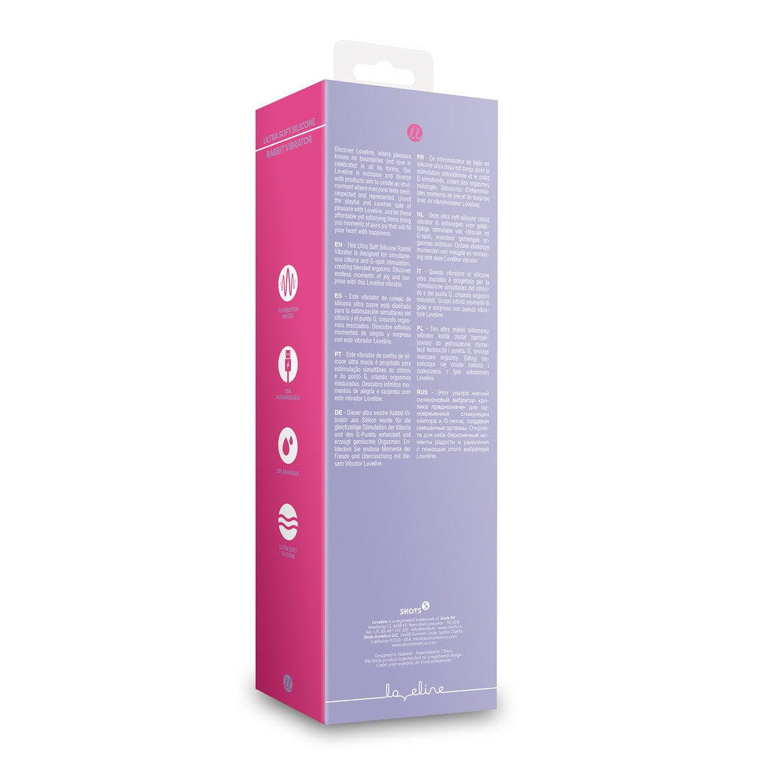Rabbit-Vibrator ultraweich Rosa