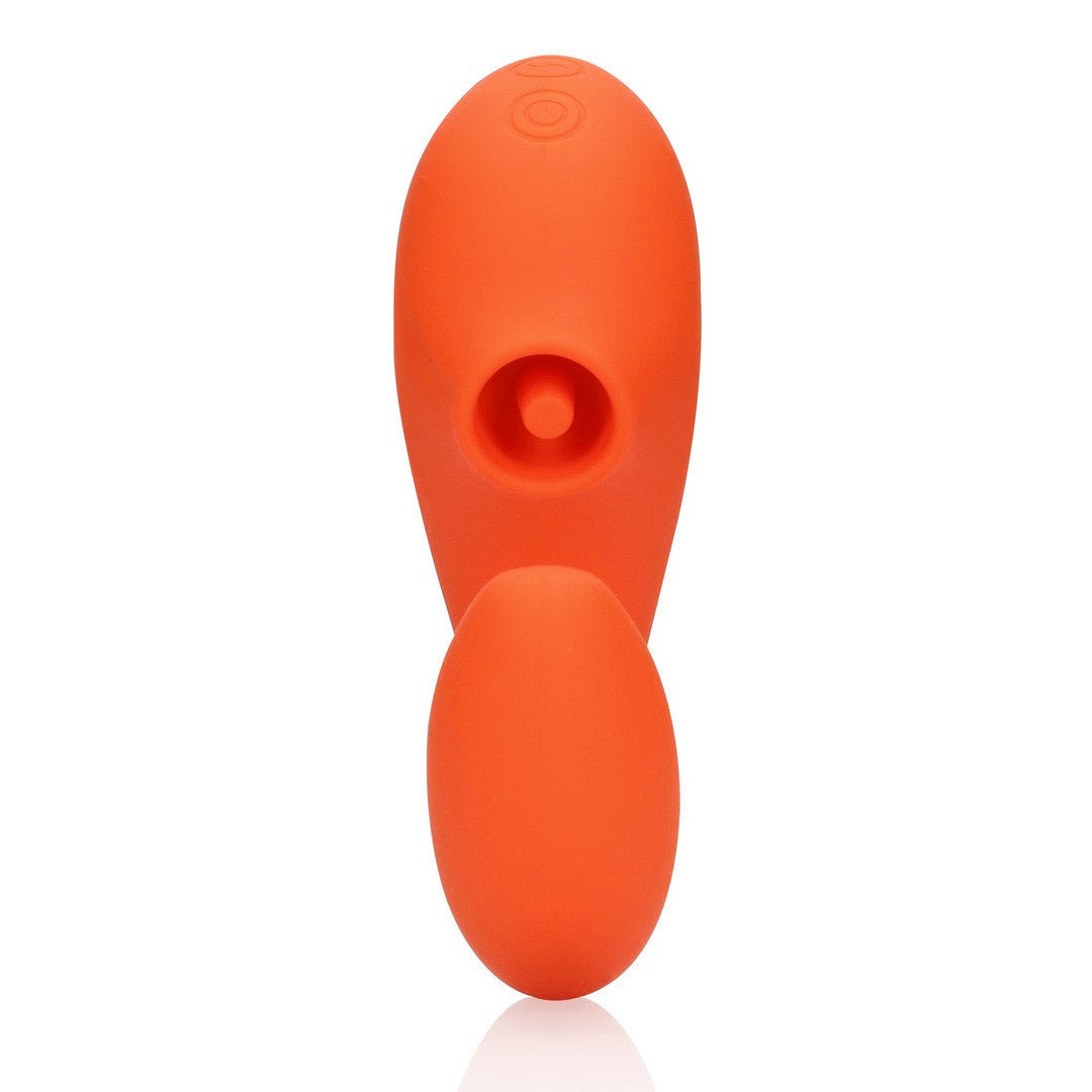 G-Punkt-Vibrator mit Klitoris-Pulswellen Orange