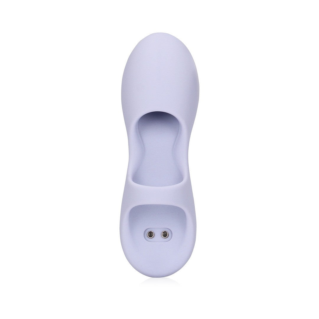 Finger-Vibrator aus Silikon Flieder