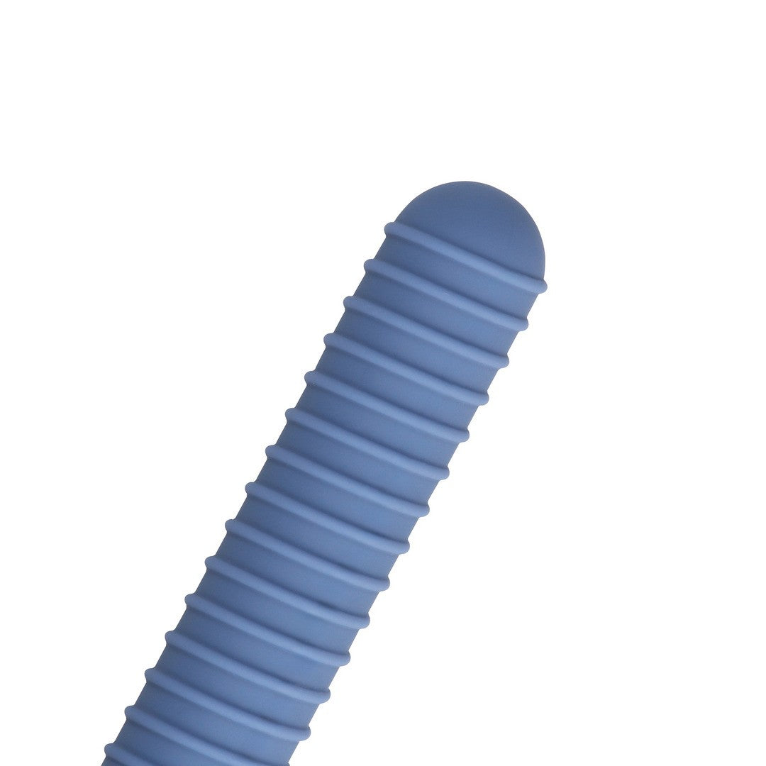 Mini-Vibrator gerippt Blau