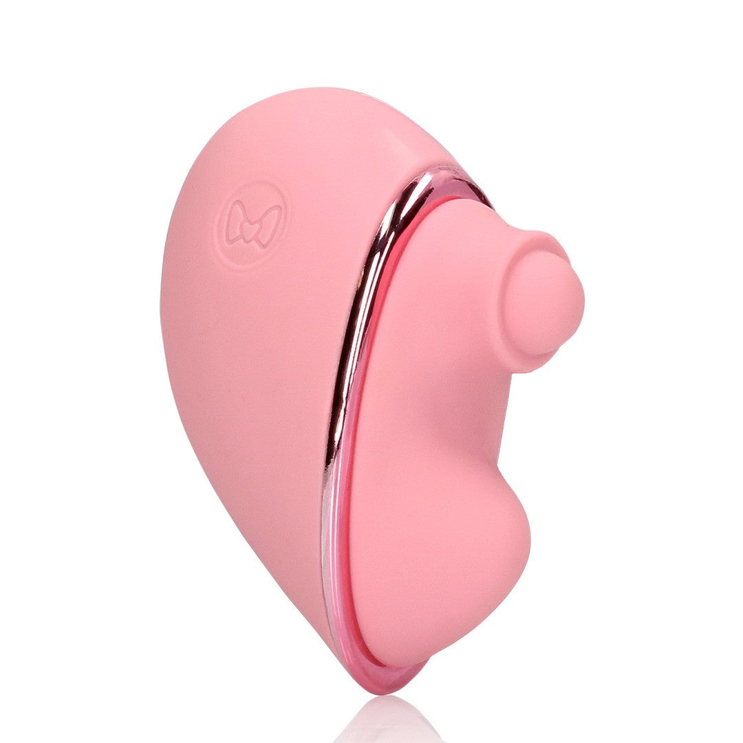 Vibrator Herzform mit Klopffunktion Rosa