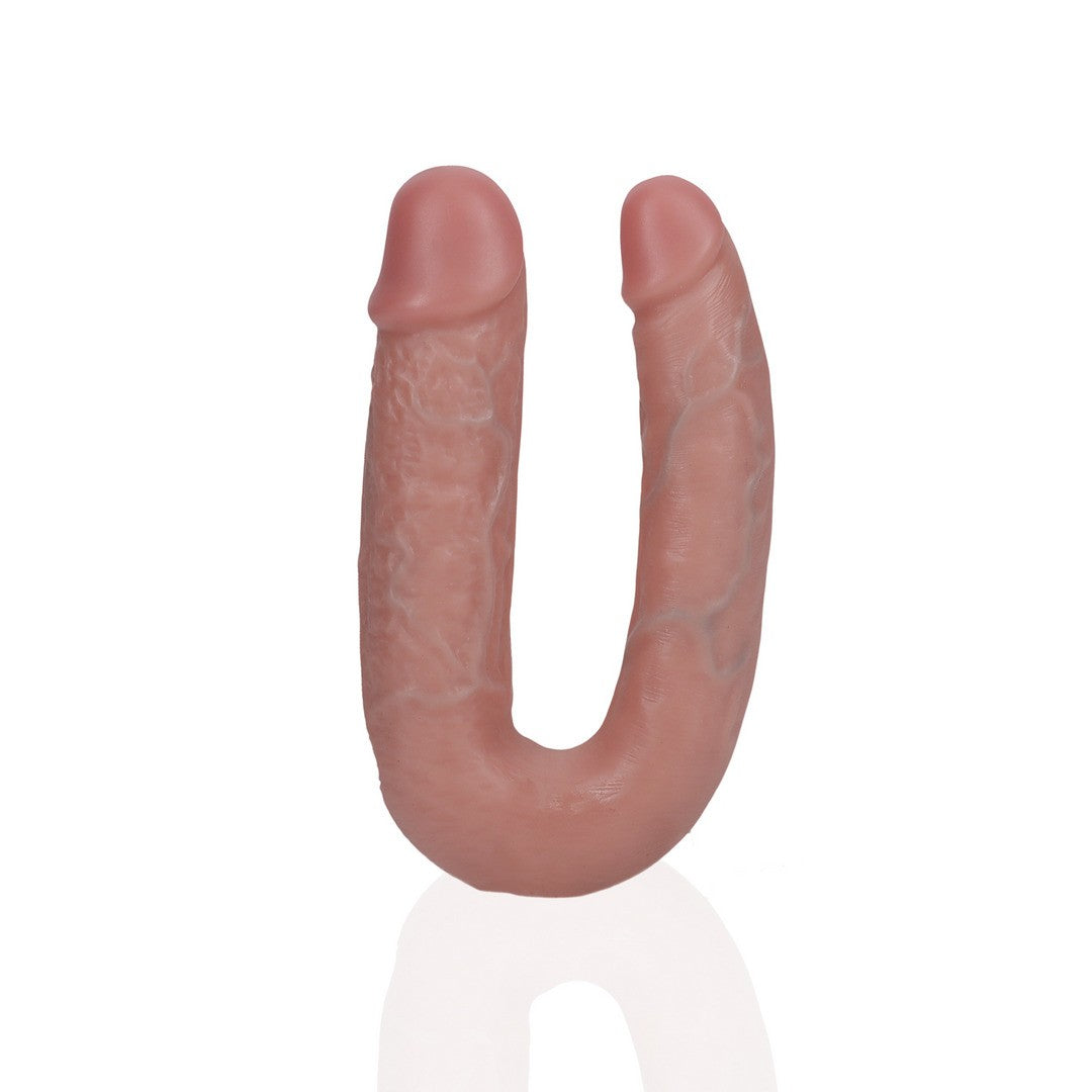 Doppeldildo U-Form Hautfarbe 12,7 cm