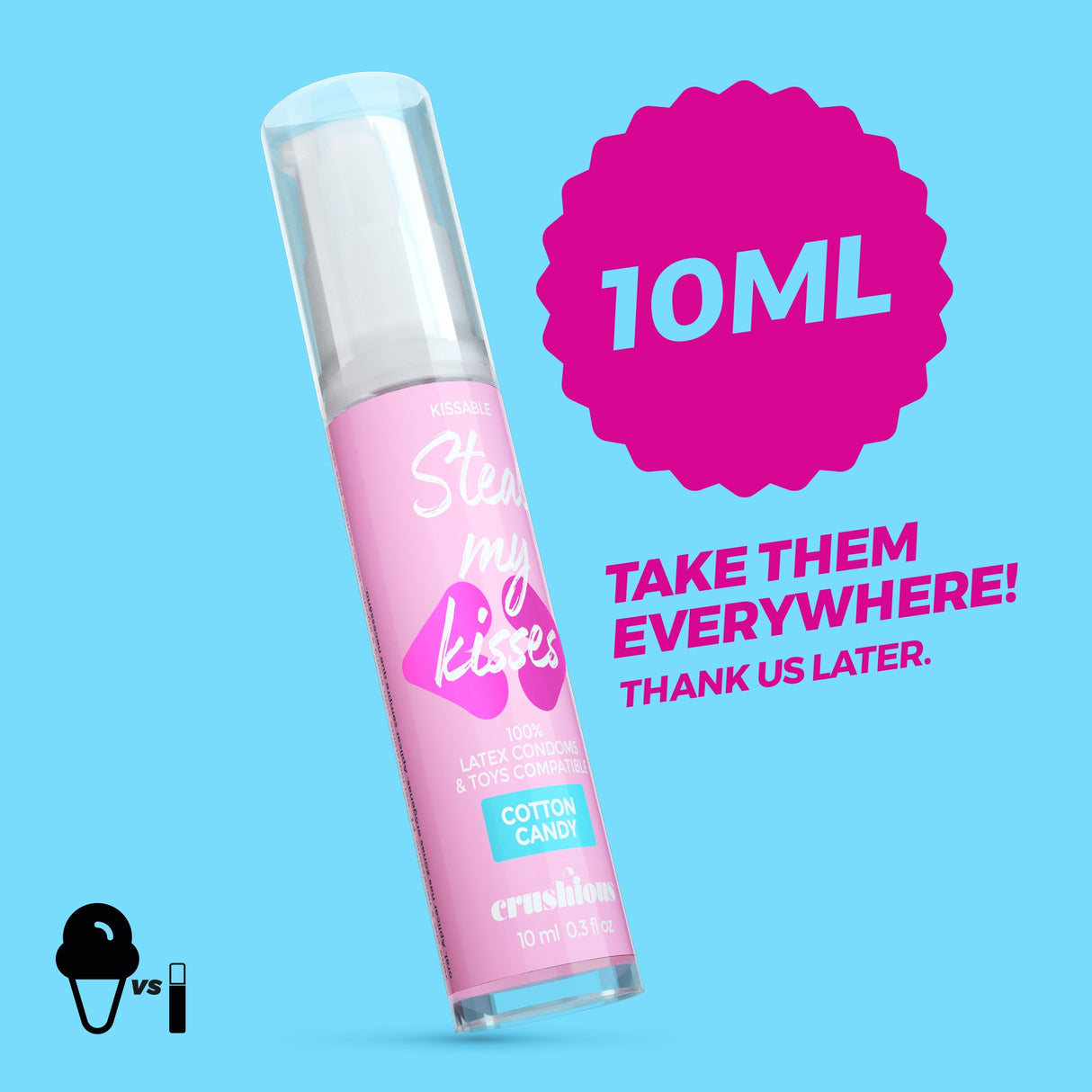 Gleitgel Steal My Kisses Zuckerwatte 10 ml