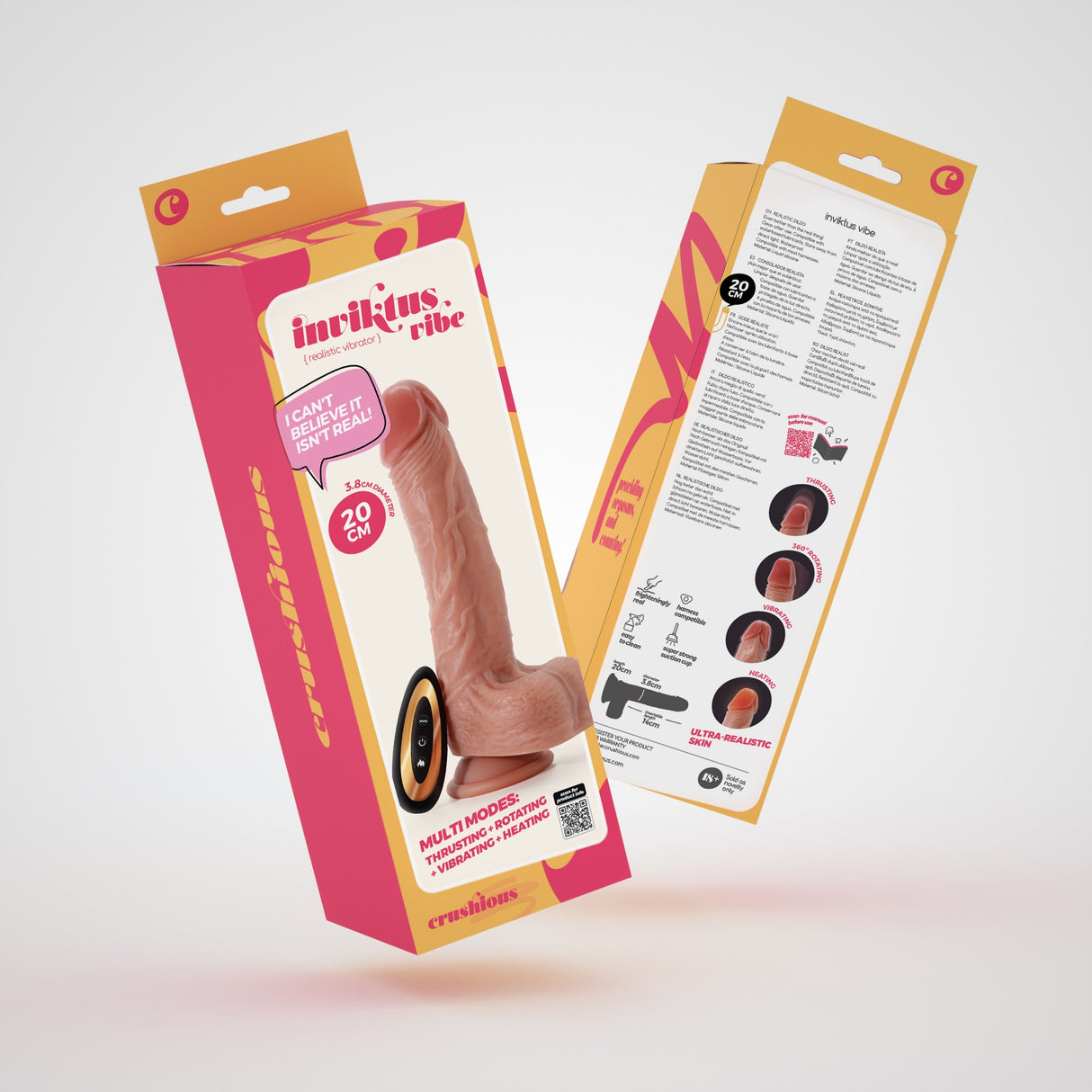Vibrator Inviktus aus Liquid-Silikon Hautfarbe