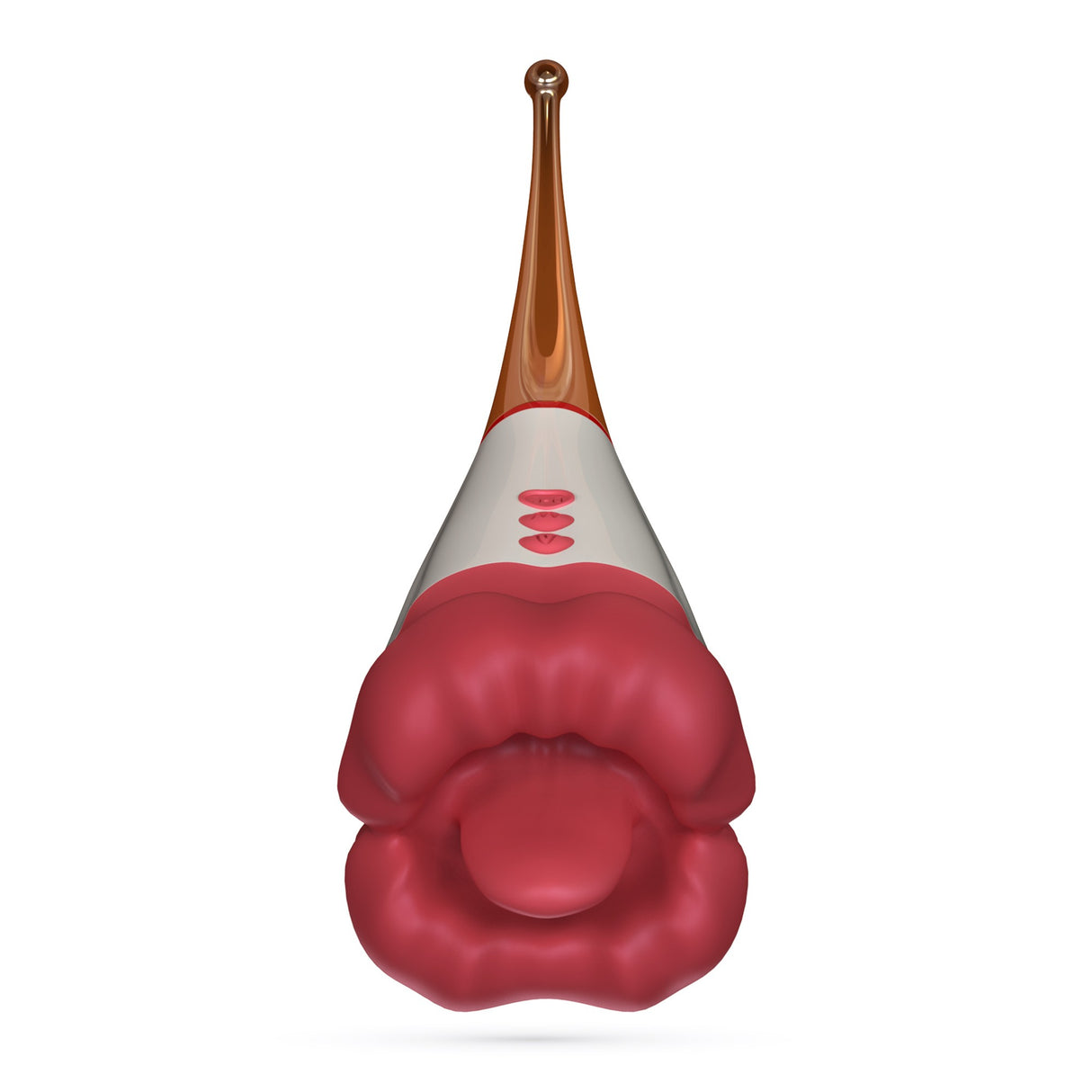 Auflegevibrator Jagger mit Doppelstimulation Weiß