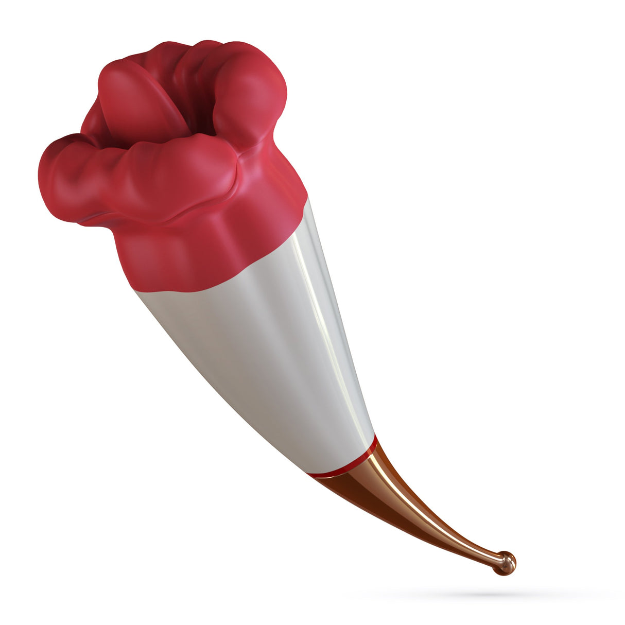 Auflegevibrator Jagger mit Doppelstimulation Weiß