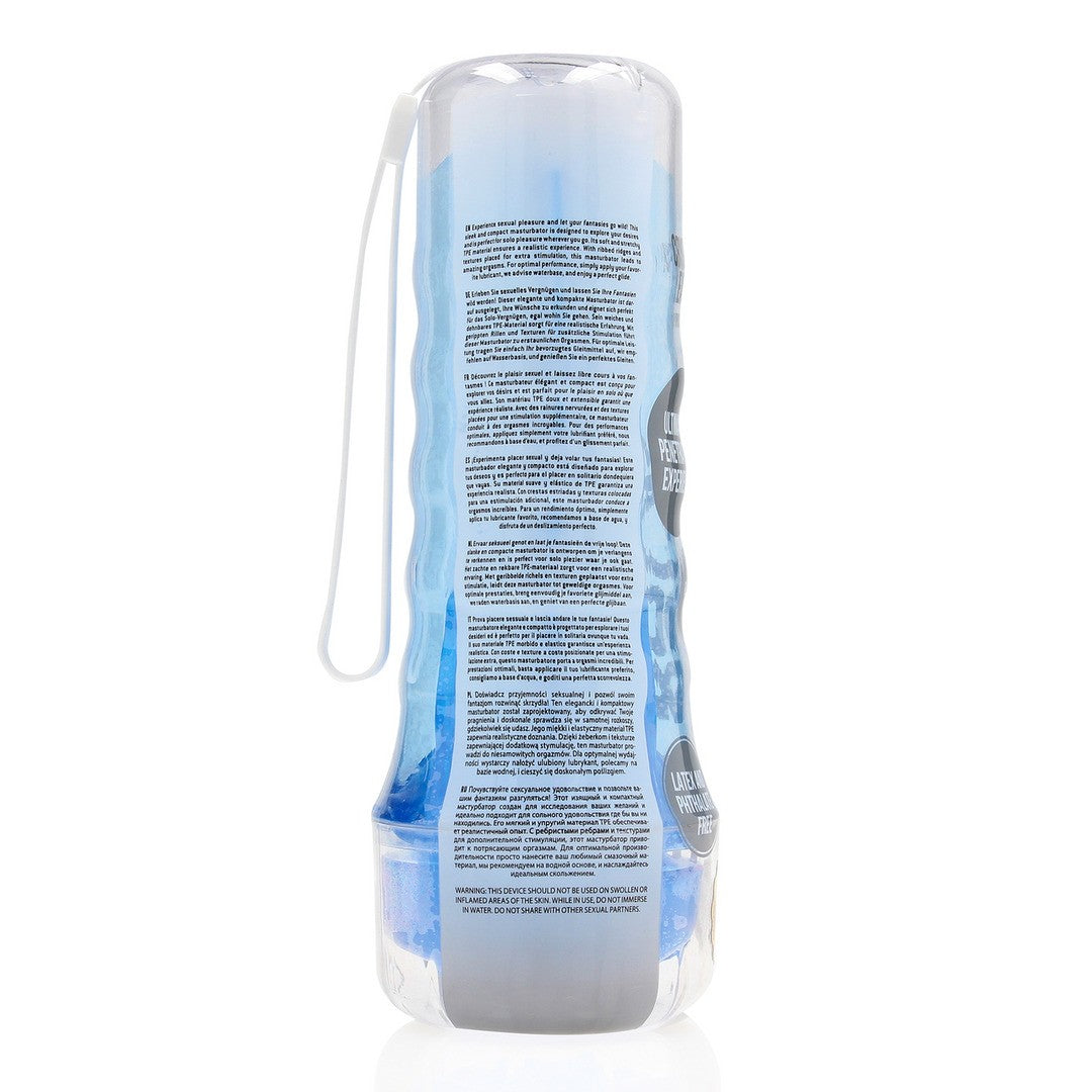 Masturbator Easy Rider Vagina Blau 15,5 x Ø 7,7 cm