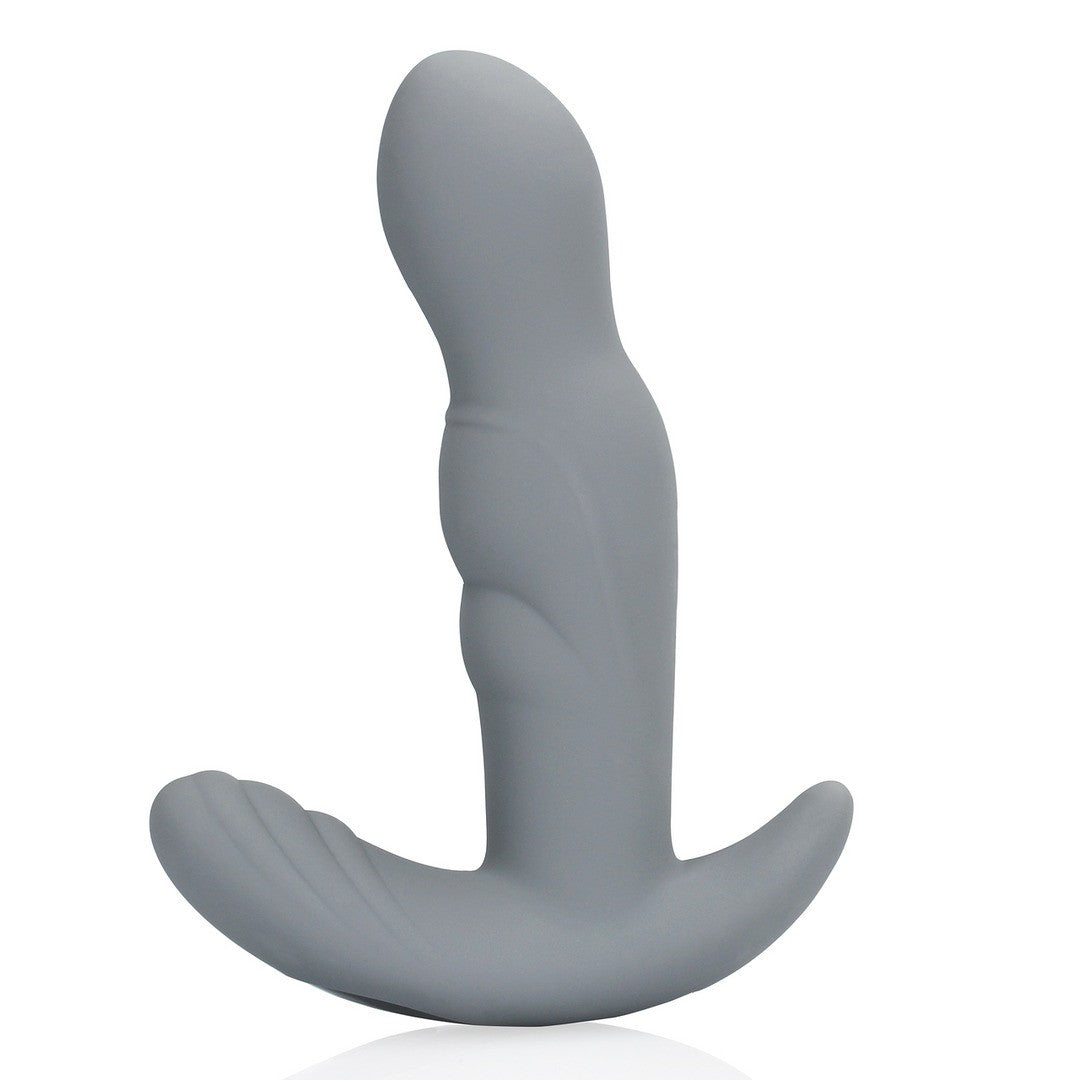 Prostata-Vibrator rotierend mit Fernbedienung Grau